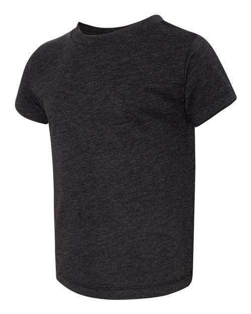 Bella + Canvas 3413T Toddler Triblend Tee - Charcoal Black Triblend - HIT a Double