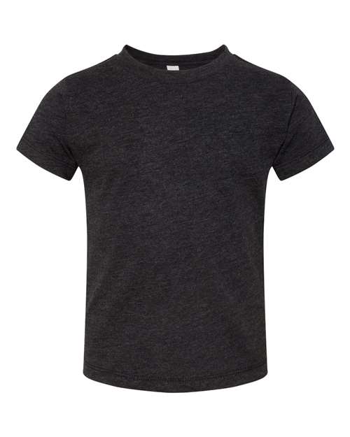 Bella + Canvas 3413T Toddler Triblend Tee - Charcoal Black Triblend - HIT a Double
