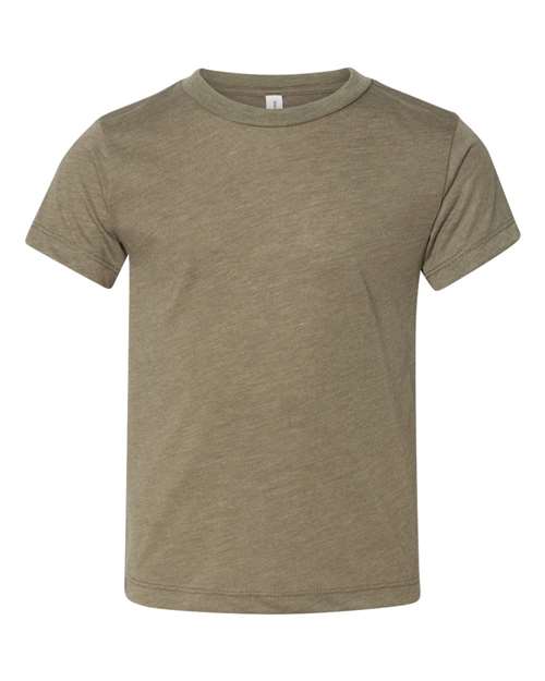 Bella + Canvas 3413T Toddler Triblend Tee - Olive Triblend - HIT a Double