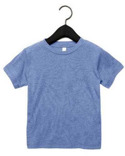 Bella + Canvas 3413T Toddler Triblend Short-Sleeve T-Shirt - Blue Triblend - HIT a Double