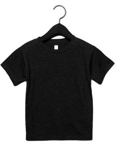 Bella + Canvas 3413T Toddler Triblend Short-Sleeve T-Shirt - Charcoal Black Triblend - HIT a Double