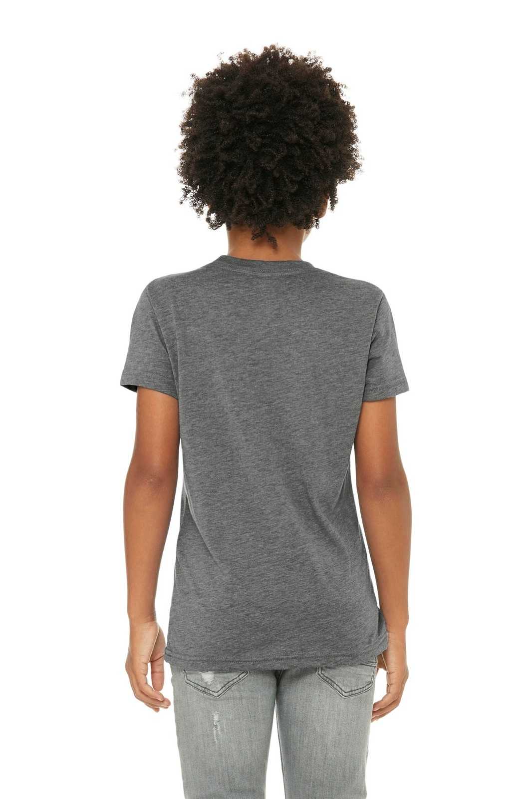 Bella + Canvas 3413Y Youth Triblend Short Sleeve Tee - Gray Triblend - HIT a Double