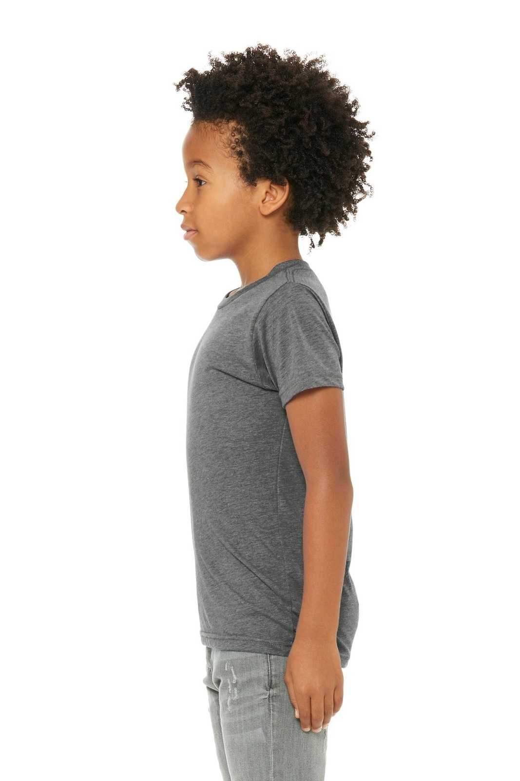 Bella + Canvas 3413Y Youth Triblend Short Sleeve Tee - Gray Triblend - HIT a Double