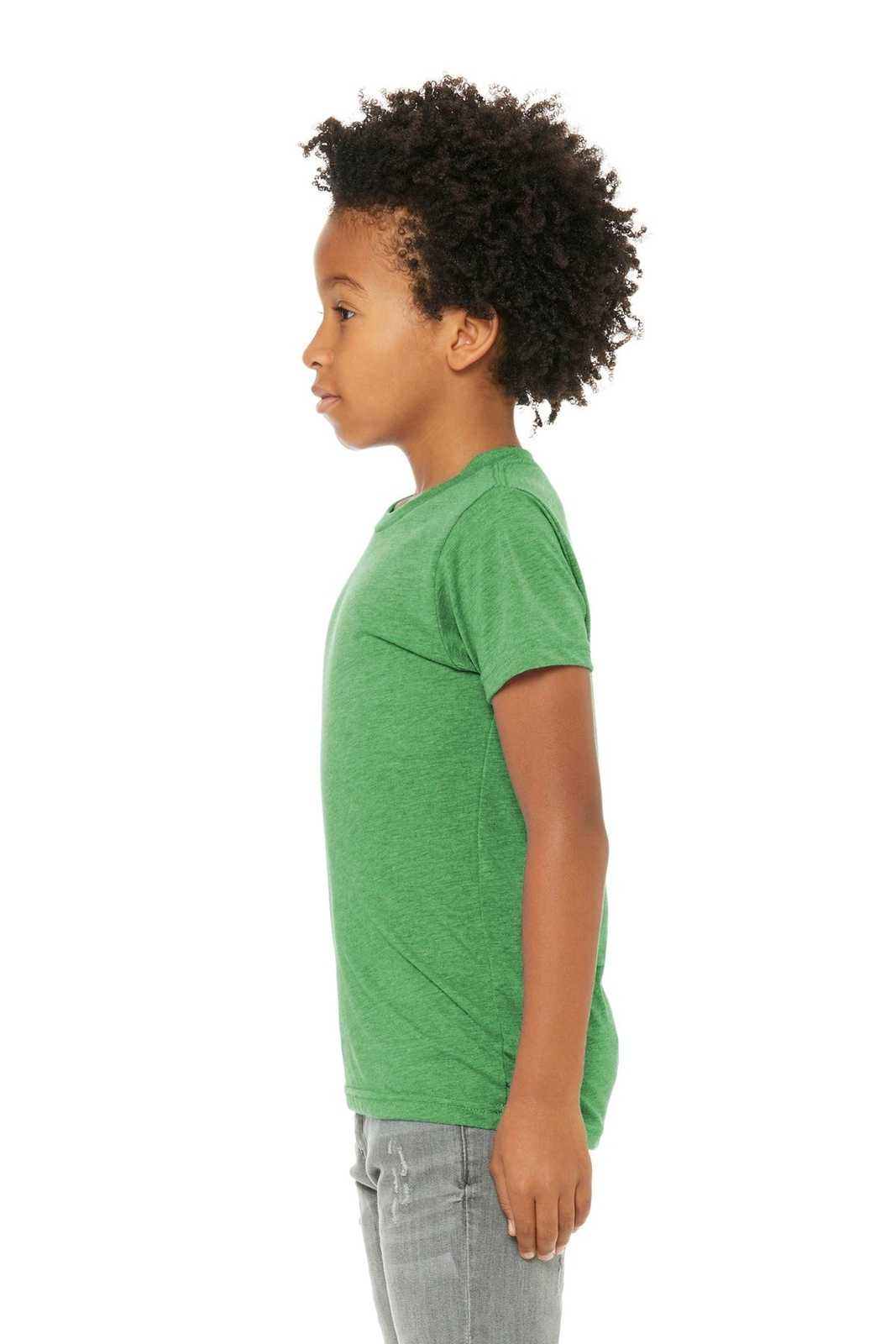 Bella + Canvas 3413Y Youth Triblend Short Sleeve Tee - Green Triblend - HIT a Double