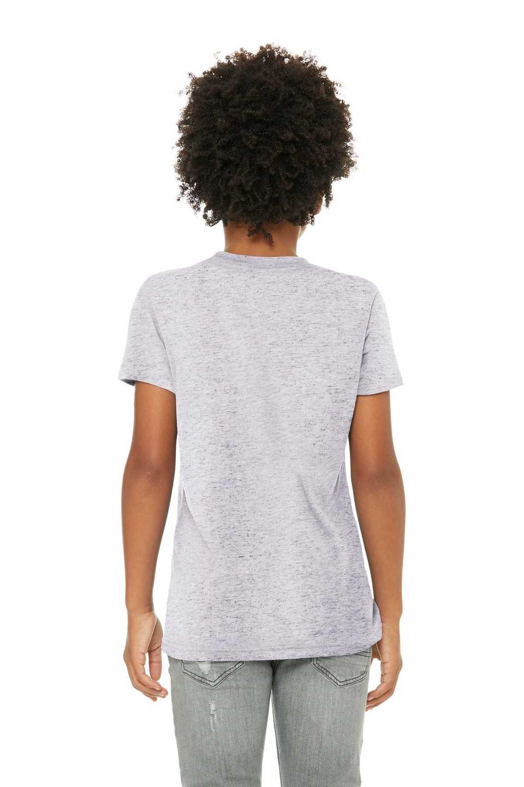 Bella + Canvas 3413Y Youth Triblend Short Sleeve Tee - White Fleck Triblend - HIT a Double