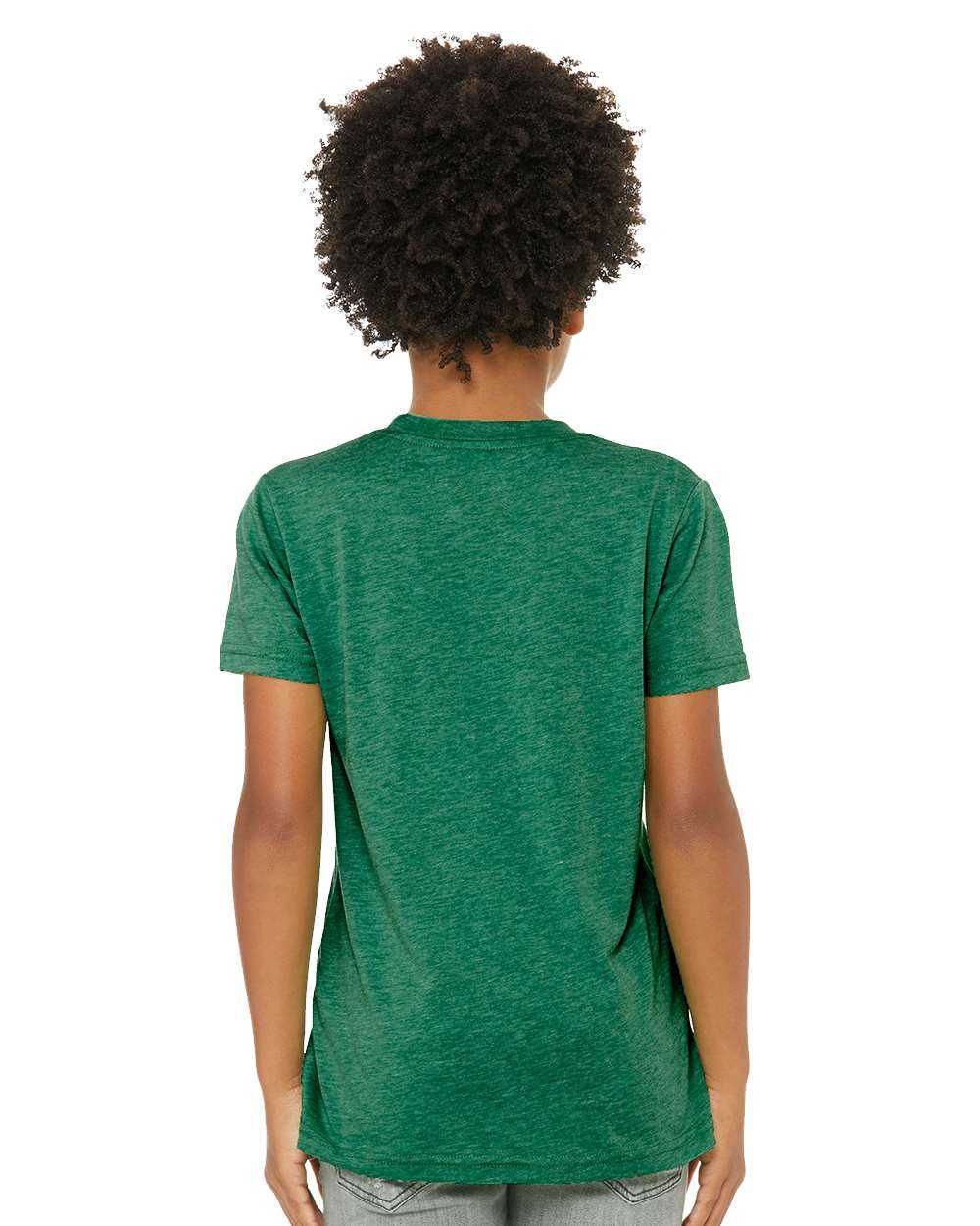 Bella + Canvas 3413Y Youth Triblend Tee - Kelly Triblend - HIT a Double