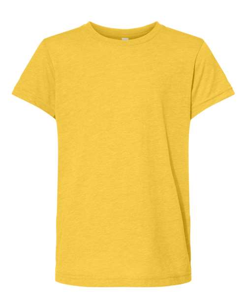 Bella + Canvas 3413Y Youth Triblend Tee - Yellow Gold Triblend - HIT a Double
