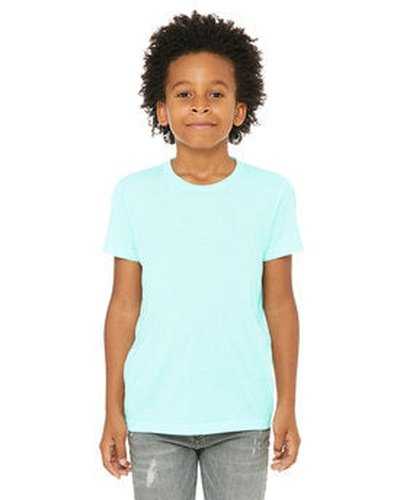 Bella + Canvas 3413Y Youth Triblend Short-Sleeve T-Shirt - Ice Blue Triblend - HIT a Double