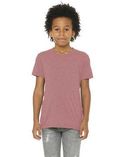Bella + Canvas 3413Y Youth Triblend Short-Sleeve T-Shirt - Mauve Triblend - HIT a Double