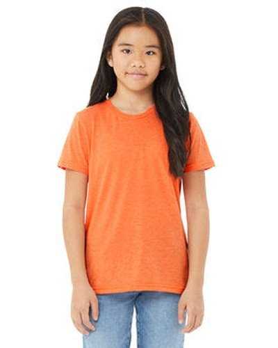 Bella + Canvas 3413Y Youth Triblend Short-Sleeve T-Shirt - Orange Triblend - HIT a Double