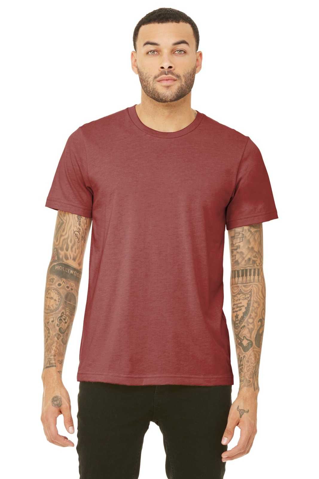 Bella + Canvas 3413 Unisex Triblend Short Sleeve Tee - Clay Triblend - HIT a Double