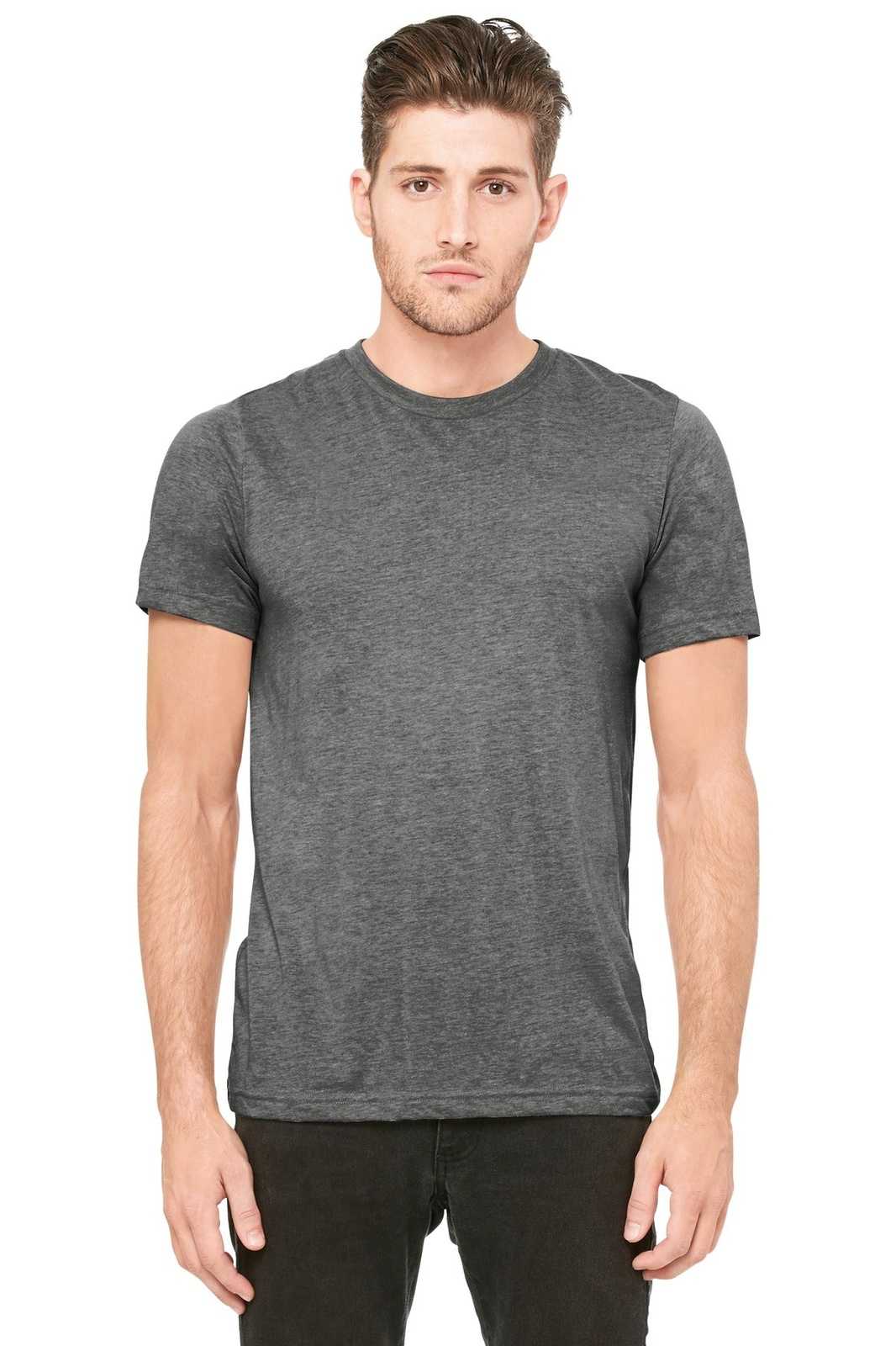 Bella + Canvas 3413 Unisex Triblend Short Sleeve Tee - Gray Triblend - HIT a Double