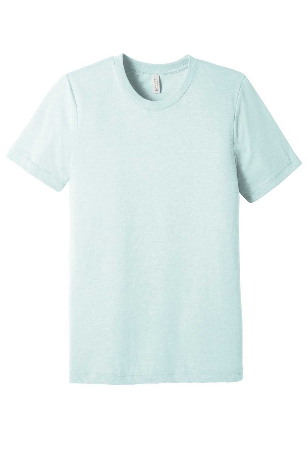 Bella + Canvas 3413 Unisex Triblend Short Sleeve Tee - Ice Blue Trible | Sport-T-Shirts