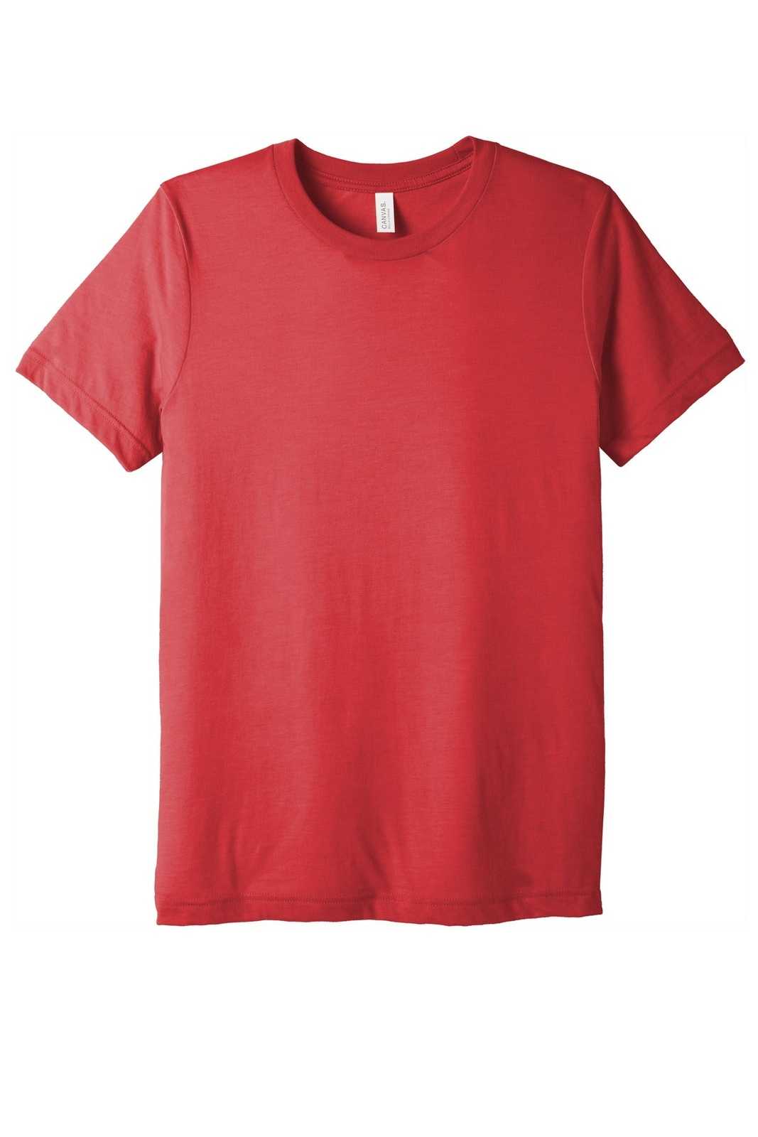 Bella + Canvas 3413 Unisex Triblend Short Sleeve Tee - Red Triblend - HIT a Double