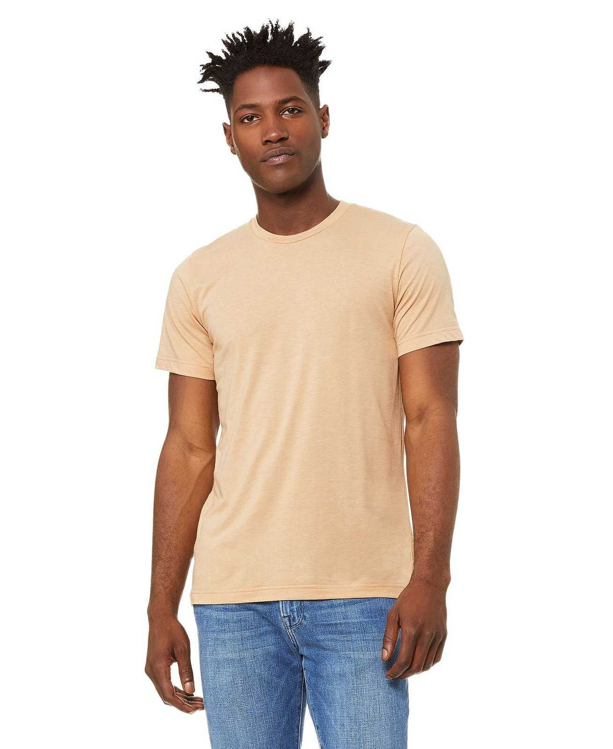 Bella + Canvas 3413 Unisex Triblend Short Sleeve Tee - Sand Dune Triblend - HIT a Double