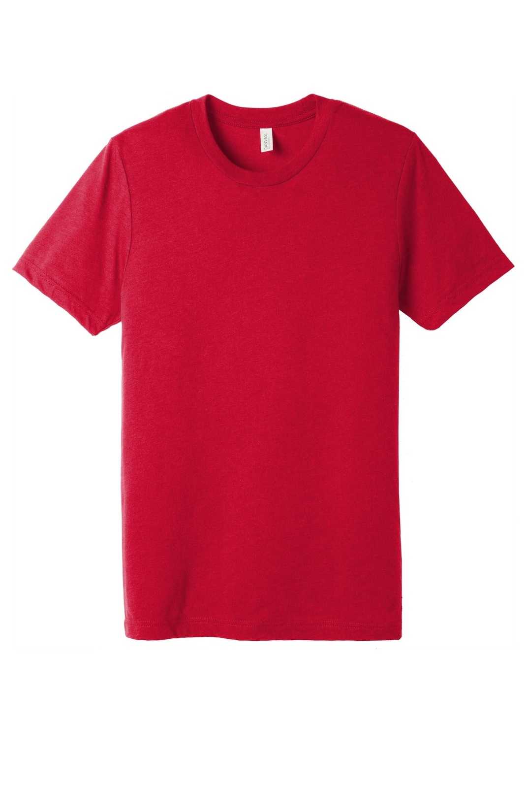 Bella + Canvas 3413 Unisex Triblend Short Sleeve Tee - Solid Red Triblend - HIT a Double