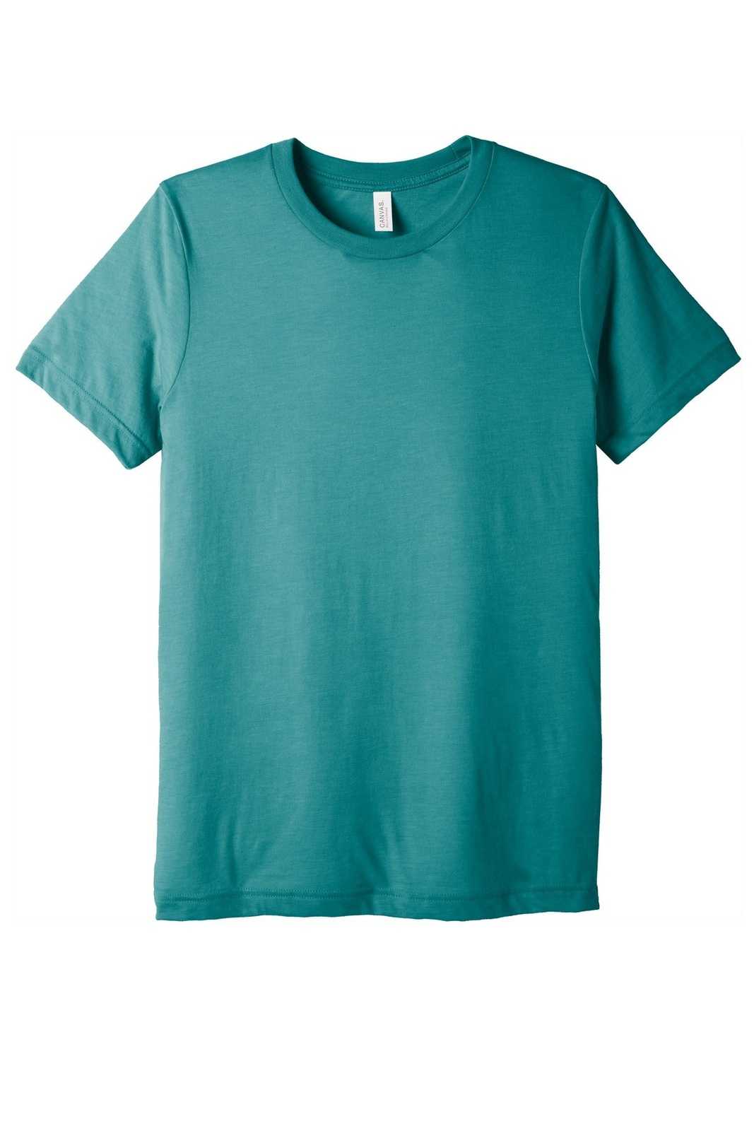 Bella + Canvas 3413 Unisex Triblend Short Sleeve Tee - Teal Triblend - HIT a Double