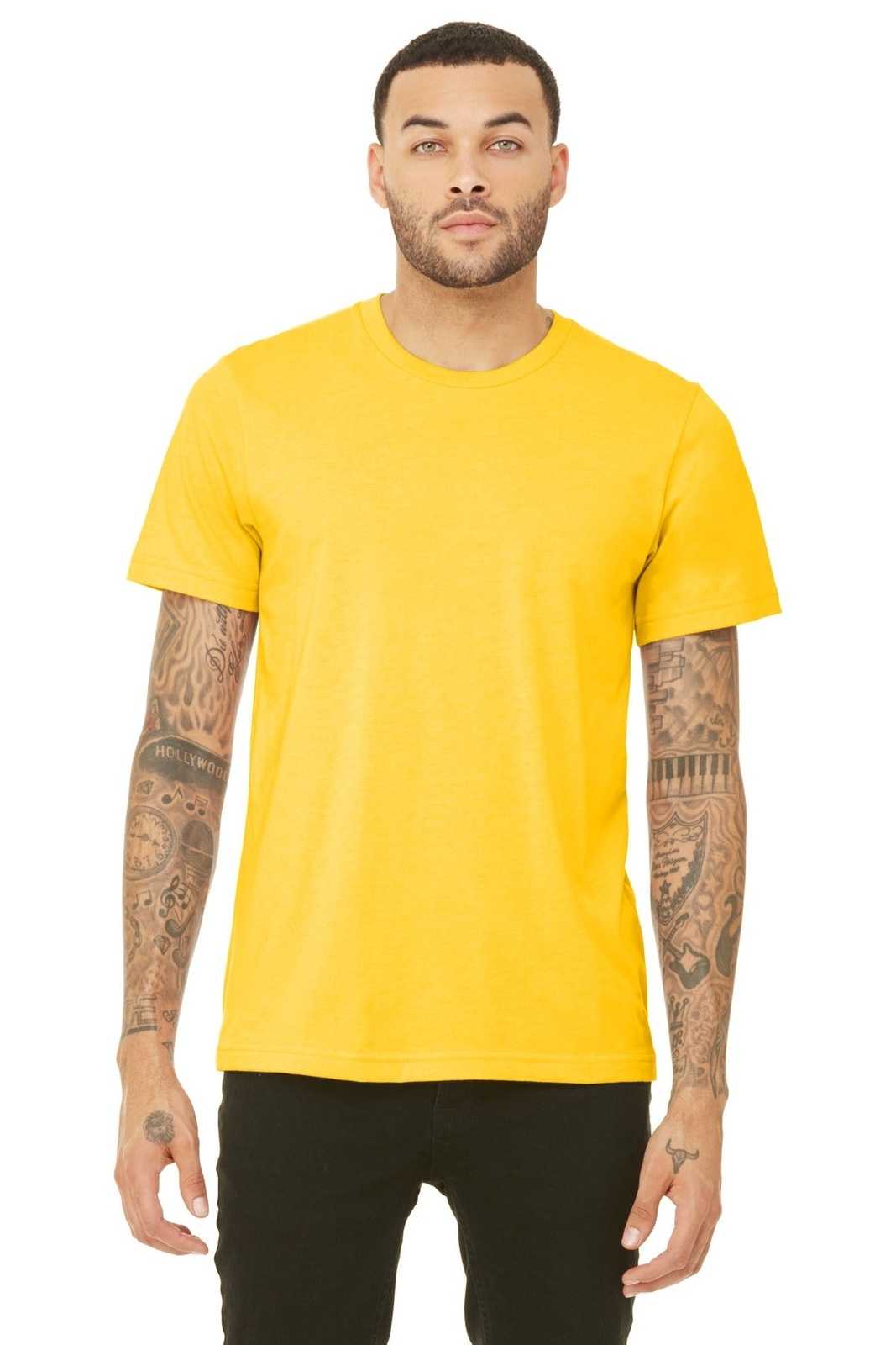 Bella + Canvas 3413 Unisex Triblend Short Sleeve Tee - Yellow Gold Triblend - HIT a Double