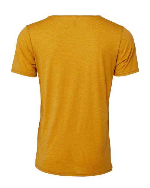 Bella + Canvas 3414 FWD Fashion Unisex Triblend Raw Neck Tee - Mustard Triblend - HIT a Double