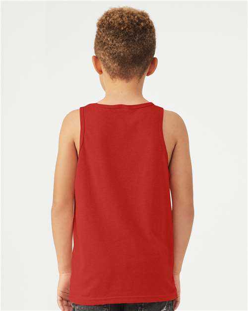 Bella + Canvas 3480Y Youth Jersey Tank - Red - HIT a Double - 3