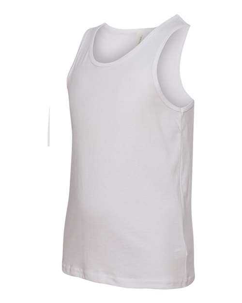 Bella + Canvas 3480Y Youth Jersey Tank - White - HIT a Double