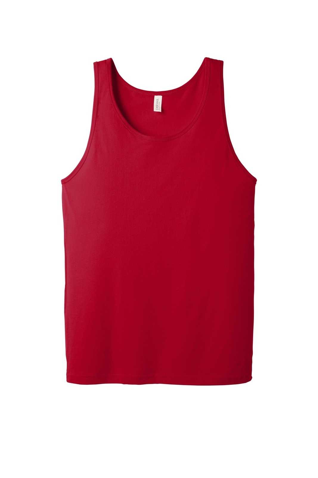 Bella + Canvas 3480 Unisex Jersey Tank - Red - HIT a Double