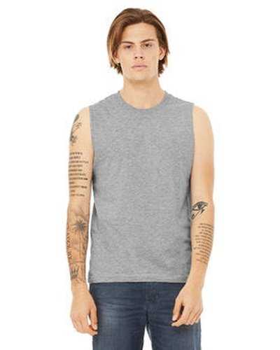 Bella + Canvas 3483 Unisex Jersey Muscle Tank - Athletic Heather - HIT a Double