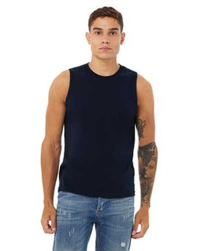 Bella + Canvas 3483 Unisex Jersey Muscle Tank - Navy - HIT a Double