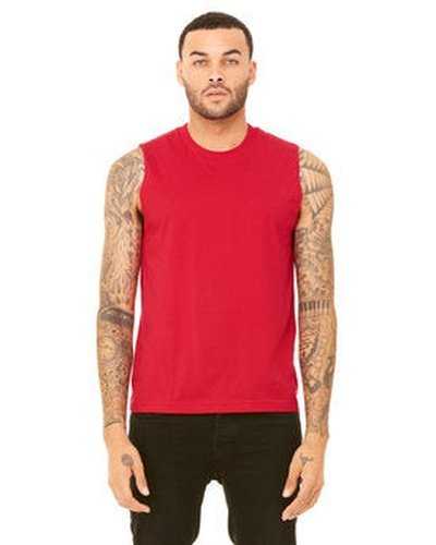 Bella + Canvas 3483 Unisex Jersey Muscle Tank - Red - HIT a Double