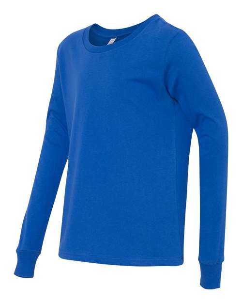 Bella + Canvas 3501Y Youth Jersey Long Sleeve Tee - True Royal - HIT a Double