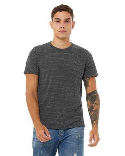 Bella + Canvas 3650 Unisex Poly-Cotton Short-Sleeve T-Shirt - Charcoal Marble - HIT a Double