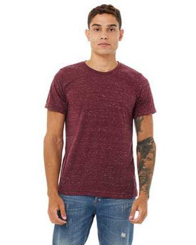 Bella + Canvas 3650 Unisex Poly-Cotton Short-Sleeve T-Shirt - Maroon Marble - HIT a Double