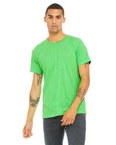 Bella + Canvas 3650 Unisex Poly-Cotton Short-Sleeve T-Shirt - Neon Green - HIT a Double