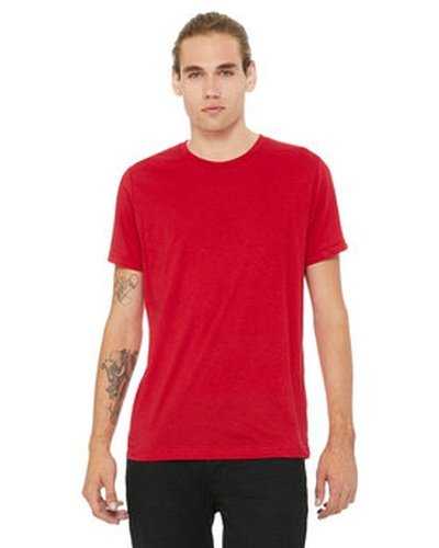 Bella + Canvas 3650 Unisex Poly-Cotton Short-Sleeve T-Shirt - Red - HIT a Double