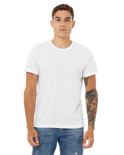 Bella + Canvas 3650 Unisex Poly-Cotton Short-Sleeve T-Shirt - White - HIT a Double