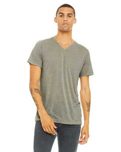 Bella + Canvas 3655C Unisex Textured Jersey V-Neck T-Shirt - Stone Marble - HIT a Double