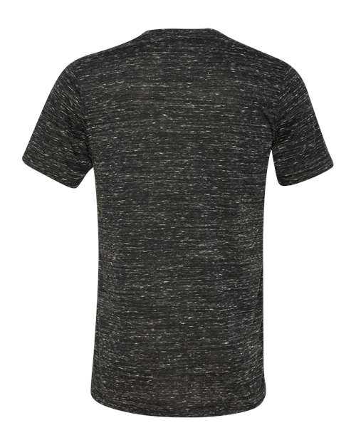 Bella + Canvas 3655 Unisex Textured Jersey V-Neck Tee - Black Marble - HIT a Double - 1
