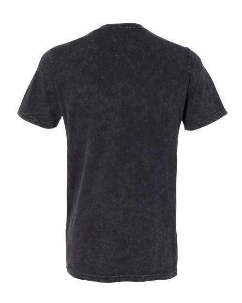 Bella + Canvas 3655 Unisex Textured Jersey V-Neck Tee - Black Mineral Wash - HIT a Double - 1