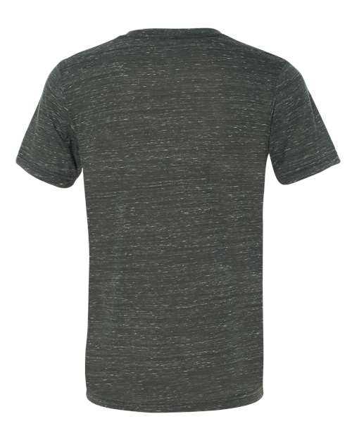 Bella + Canvas 3655 Unisex Textured Jersey V-Neck Tee - Charcoal Marble - HIT a Double - 1