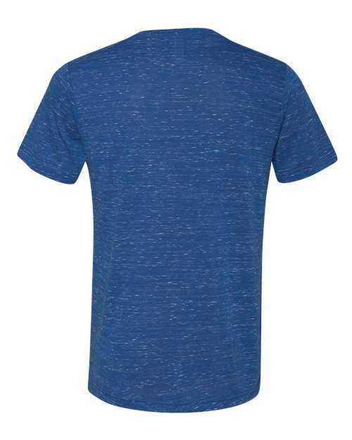 Bella + Canvas 3655 Unisex Textured Jersey V-Neck Tee - True Royal Marble - HIT a Double - 2