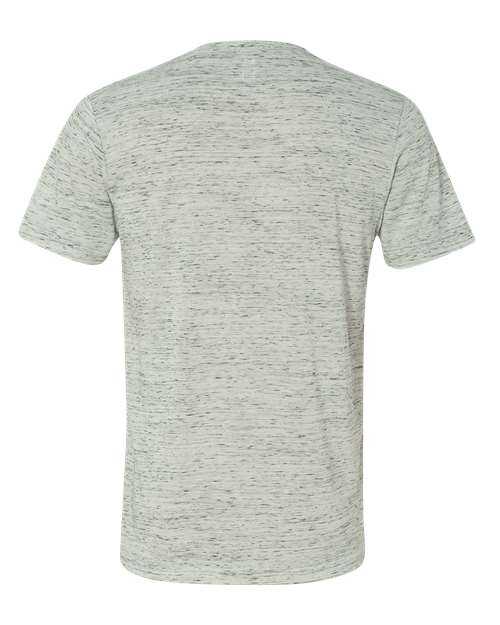 Bella + Canvas 3655 Unisex Textured Jersey V-Neck Tee - White Marble - HIT a Double - 1