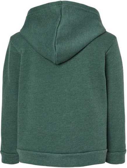 Bella + Canvas 3719T Toddler Sponge Fleece Pullover Hoodie - Heather Forest" - "HIT a Double