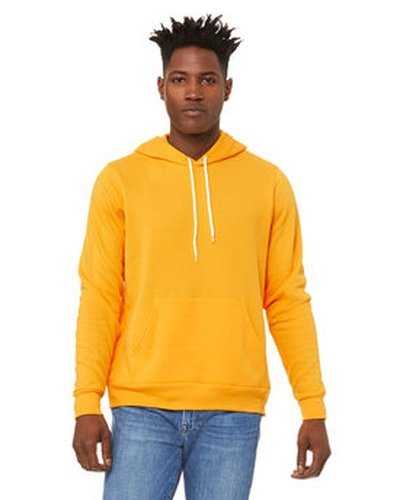 Bella + Canvas 3719 Unisex Sponge Fleece Pullover Hooded Sweatshirt - Gold - HIT a Double