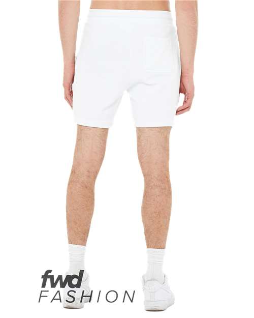 Bella + Canvas 3724 FWD Fashion Unisex Sweatshorts - White - HIT a Double