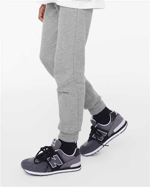 Bella + Canvas 3727Y Youth Jogger Sweatpants - Athletic Heather" - "HIT a Double