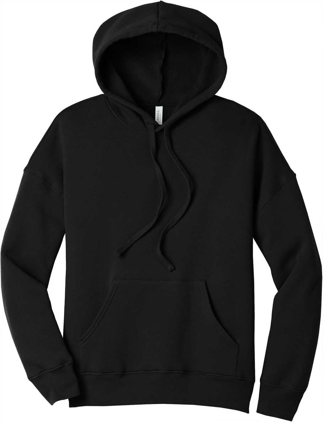 Bella + Canvas 3729 Unisex Sponge Fleece Pullover Dtm Hoodie - Black - HIT a Double