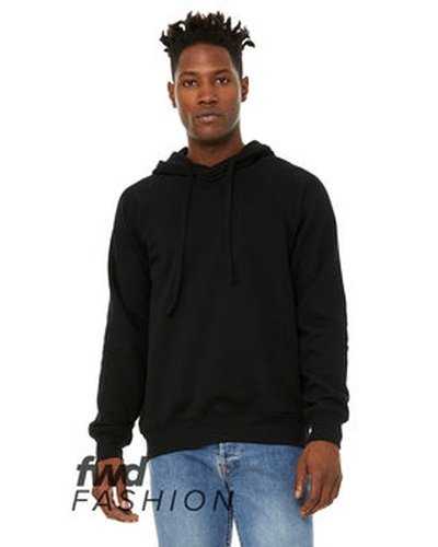 Bella + Canvas 3749C Fwd Fashion Unisex Crossover Hoodie - Black - HIT a Double