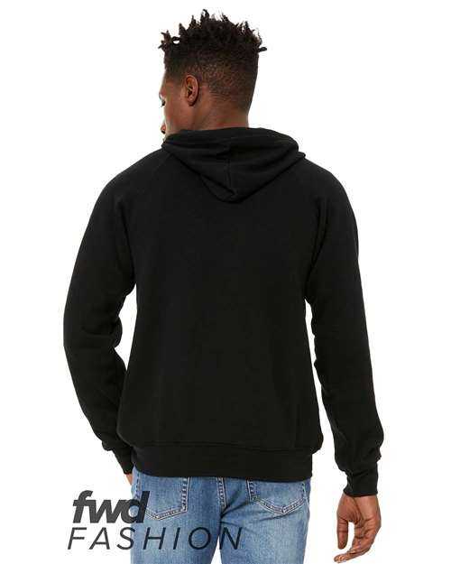 Bella + Canvas 3749 FWD Fashion Unisex Crossover Hoodie - Black - HIT a Double