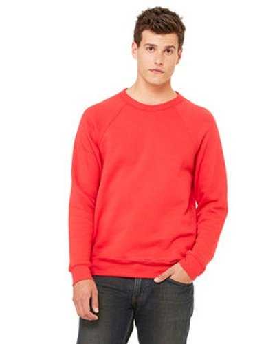 Bella + Canvas 3901 Unisex Sponge Fleece Crewneck Sweatshirt - Red - HIT a Double