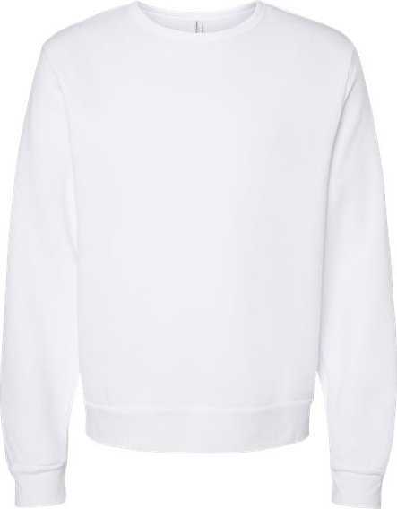 Bella + Canvas 3911 Unisex Sponge Fleece Classic Crewneck Sweatshirt - White" - "HIT a Double